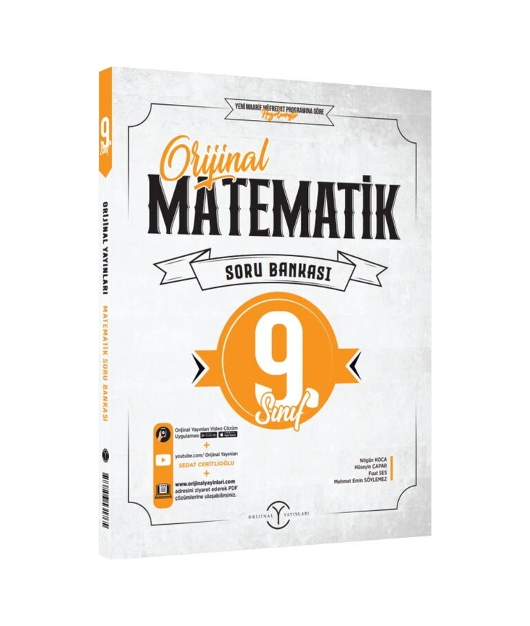 Orijinal Yayınları 9. Sınıf Orijinal Matematik Soru Bankası Paragraf 2 Deneme Hediye