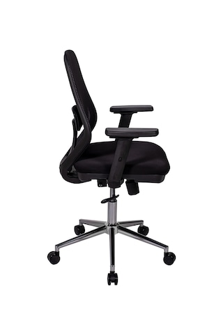 Ofisbazaar Dali Fileli Çalışma Koltuğu Ergonomik Şef Ve Toplantı Koltuğu Siyah Fileli Siyah