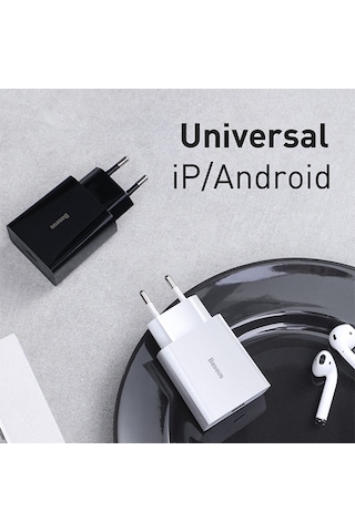 Baseus Speed Mini Quick Charger 20W Şarj Başlık Type-C Hızlı Şarj (496272265)