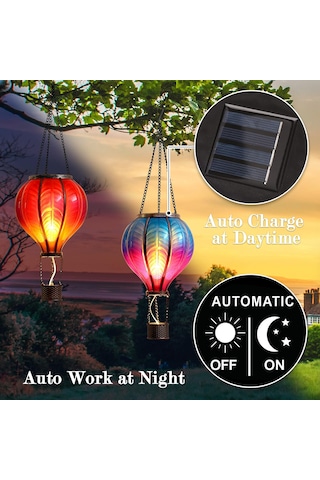 Solar Dekoratif Balon Bahçe Lambası Ip65 Su Geçirmez Alev Efektli Led Aydınlatma 1 ADET