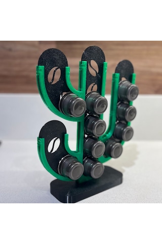 Kaktüs Kahve Standı Ayaklı Dekoratif Kapsül Düzenleyici 46 Mm Kapsül Uyumlu 46 Mm Kaktüs Model