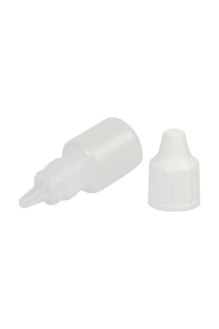 100 Adet - 5 Ml Damlalıklı Boş Plastik Şişe, Aseton, Mürekkep, Polietilen Likit Şişesi