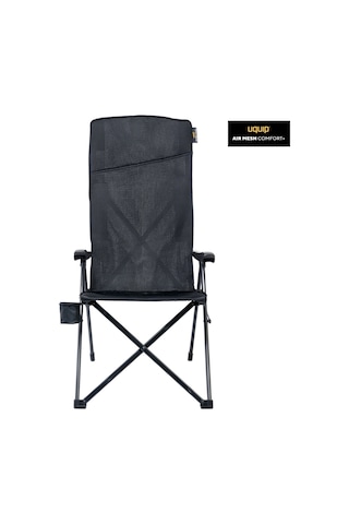 Uquip Justy Xl Comfort+ Black Edition 3 Pozisyonlu Konforlu Kamp Sandalyesi Siyah