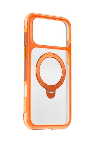 İphone 17 Pro Kılıf Wiwu As-203 Aeroshield Ultra Serisi M-safe Uyumlu Airbagli Standlı Kapak Turuncu