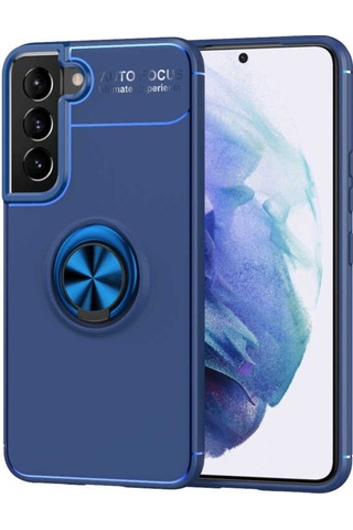 Samsung Uyumlu Galaxy S22 Plus Kılıf Yüzüklü Magnetli Ravel Case Kapak