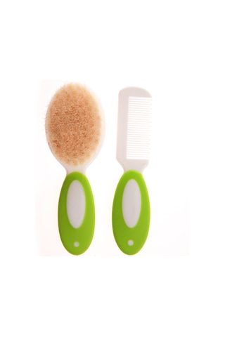 Baby Plus Doğal Kıl Fırça ve Tarak Seti