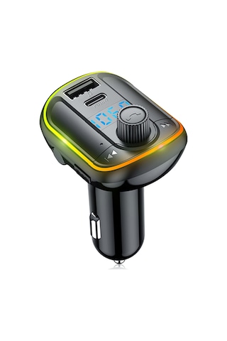 Singree Araç Bluetooth 5.0 Fm Verici Mp3 Çalar Çift Usb Hızlı Şarj 18w Kablosuz El Serbest Müzik Çalıcı Tf/u Disk Oynatıcı