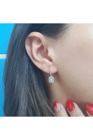 Lova 0,44 Karat Baget Pırlanta Küpe - 3030046