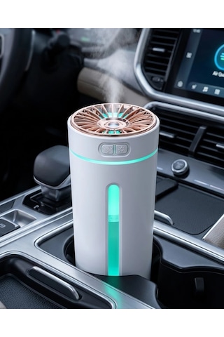 Araç İçi Hava Nemlendirici 5 Esans li Led Işıklı Usb Buhar Makinesi