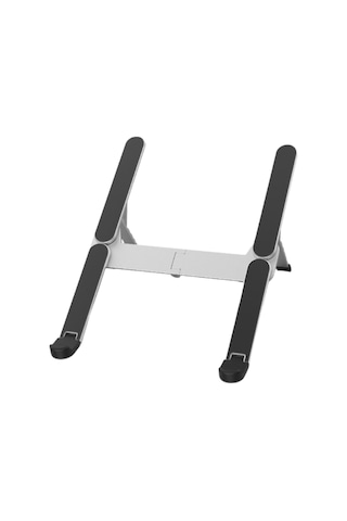 Homyl Dizüstü Bilgisayar Yükseltici Katlanır Gümüş