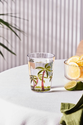 Karaca Palmera Akrilik Su Bardağı 430 Ml Şeffaf Şeffaf