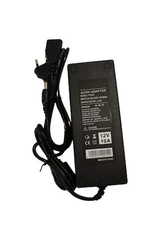 IP20 12 Volt 10 Amper Plastik Kasa Masa Tipi Laptop Tipi Adaptör
