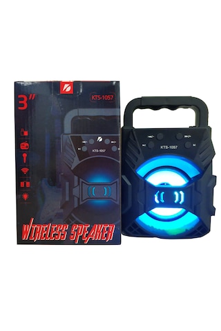 Kt-1057 Bluetooth Hoparlör Rgb Işıklı Mini Usb/bt/sd Taşınabilir Ses Sistemi