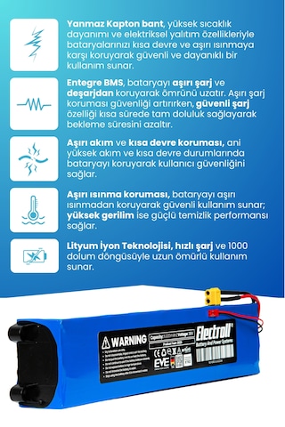 Rks A3 Uyumlu Batarya 36v 6.000mah