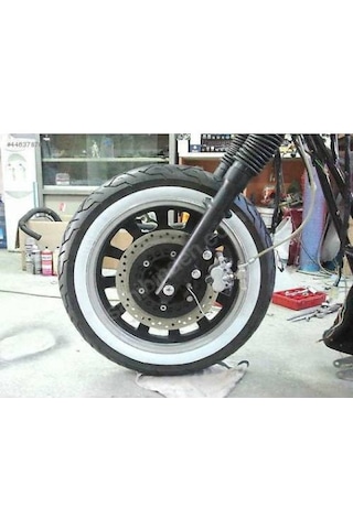 Atlas Motor 10 Jant Motosiklet Lastik Yanağı Beyaz 2Adet Yanak