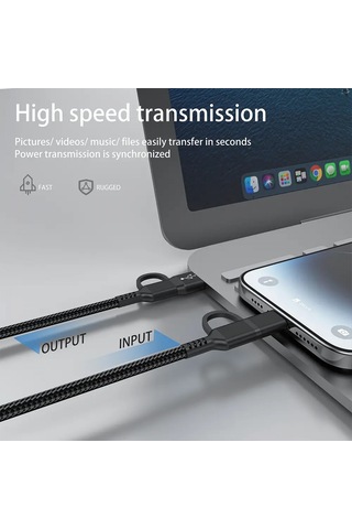 Hp-016 Pd 20w 2 İn 1 Hızlı Şarj Kablosu 100 Cm 2.4 A Lightning Ty
