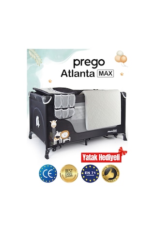Prego Atlanta Max Alt Açma Üniteli Oyun Parkı + Yatak