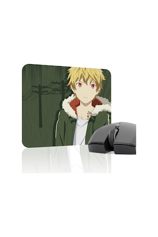 Noragami Kaymaz Dikişli Kauçuk Oyuncu Mousepad V5 - 22x18 Gaming Mouse Pad Fare Altlığı