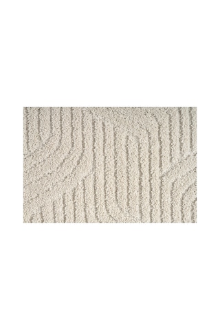 Raschel Carpet Kaymaz Taban Moopy Oval Krem Bukleli Yumuşak Soft Dokuma Yolluk Halı Salon Halısı Lp1003a Krem Krem