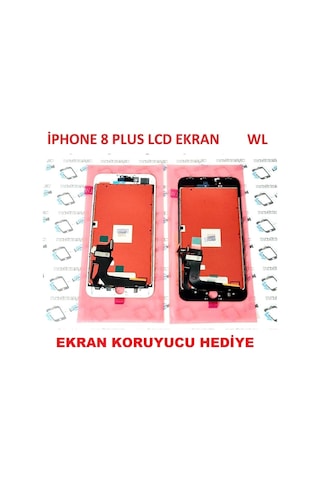 Apple Uyumlu iPhone 8 Plus Lcd Ekran Dokunmatik (LW) (Montaj Seti)-(Tkgz4)
