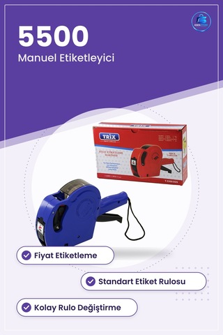 Etiket Makinesi Manuel Etiketleyici Fiyat Etiketleme Ofis Mağaza