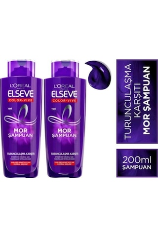 L'Oreal Paris Elseve Turunculaşma Karşıtı Mor Şampuan 2 x 200 ML
