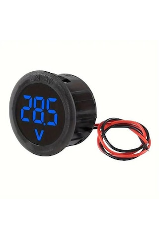 Dc 4-100v Dijital Voltmetre Mavi Led Araç, Tekne, Karavan, M