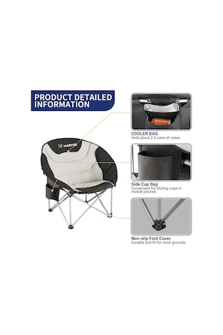Madfox Moonchair Deluxe Katlanır Kamp Sandalyesi 001