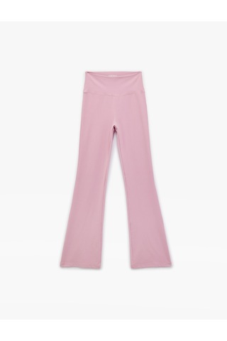 Koton Yüksek Bel Slim Fit İspanyol Paça Spor Tayt Pembe 6sak40200nk Gül