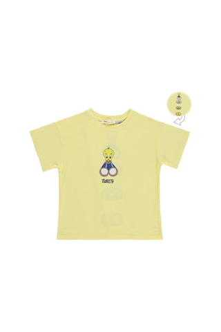 Tweety Kız Çocuk 6-9 Yaş Tişört - Sarı