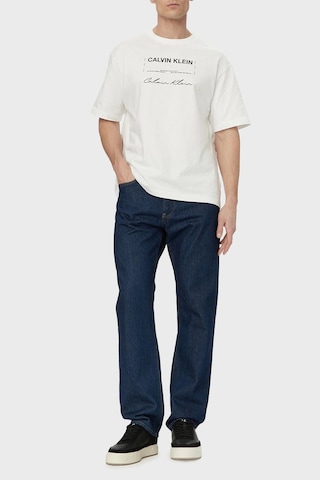 Calvin Klein Erkek T Shirt Lv04re827g Yaf Beyaz