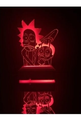 3D Rick And Morty 16 Renk Masa Lambası (462901745)