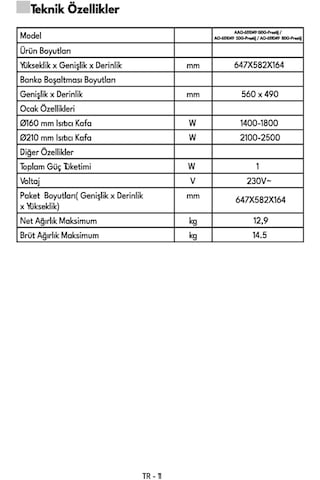 Vestel AO-651049 GDG-Prestij Ankastre Ocak