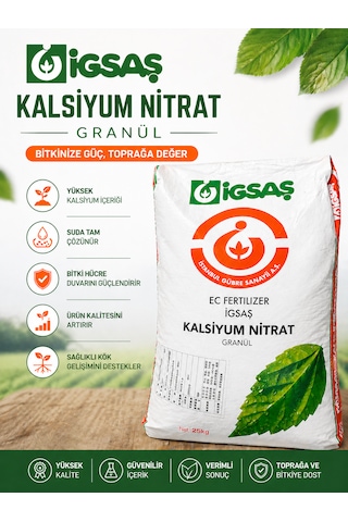 İgsaş Igsaş Kalsiyum Nıtrat Granül Gübre 1-3-5-10kg 3 KG