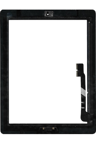 Apple Uyumlu iOS iPad 4 A1458 Butonlu Dokunmatik Siyah