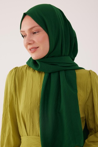 Mirsoy Scarf Düz Pamuk Şal - Yeşil Yeşil