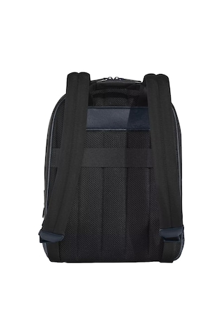 Montblanc Sartorial Deri 3 Bölmeli Orta Boy Sırt Çantası 222115 Lacivert