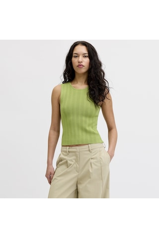Jack & Jones Kadin Çapraz Bel Detayli Kolsuz Triko Üst - Talia - 12294776 Fern