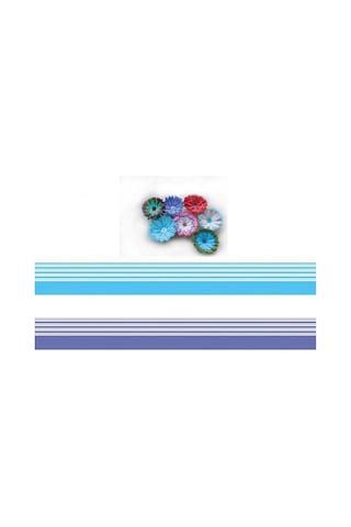 Renk Geçişli Çizgili Quilling Kağıdı Mavi - Beyaz