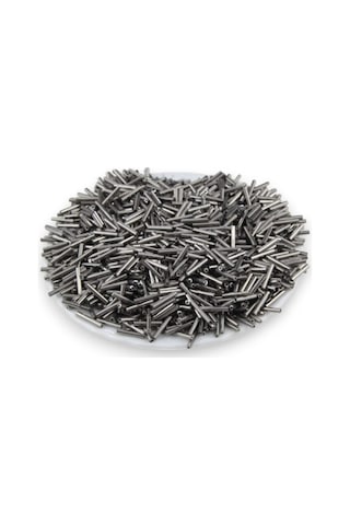 Metal Gri Kaplama Boru 12 Mm Boncuk 44 Gr