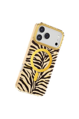 İphone 17 Pro Max Uyumlu Kılıf M-safe Şarj Özellikli Zore Paris Veyro Tpu Kapak Gold