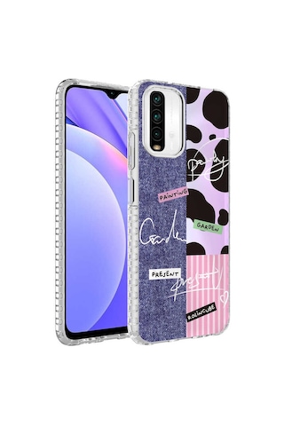 Xiaomi Redmi Note 10 Kılıf Airbag Kenarlı Renkli Desenli Elegans