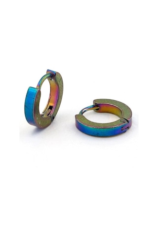 Yanar Döner Paslanmaz Çelik Halka Erkek Küpe E610