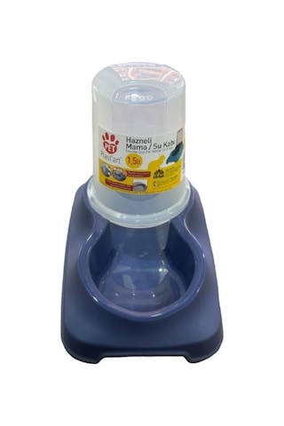 Plastart Pt200 Hazneli Kedi Mama Su Kabı 1500 ML