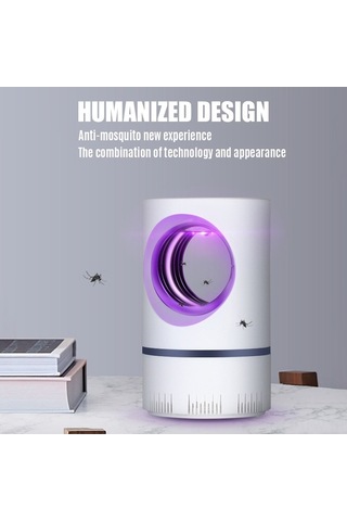 Fortunelane Ev İçi Usb Işık Moskito Öldürücü - 360 Uv Işık Ve Güçlü Vortex Akış