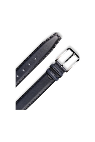 Mft Leather Hakiki Deri Erkek Kemer Saraç Dikişli, 4 Cm, Lacivert 7602 Lacivert