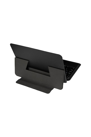 Fuchsia Galaxy Tab S10 İle Uyumlu Savvy Keyboard Bluetooh Bağlantılı Standlı Klavyeli Tablet Kılıfı Klavyeli Kılıf
