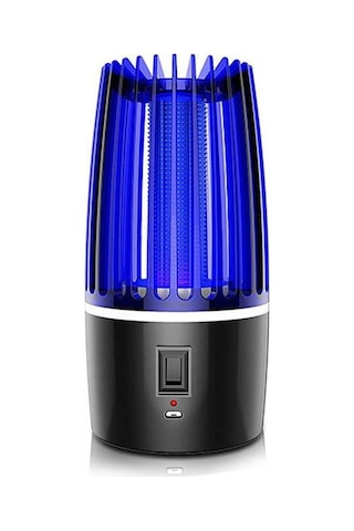 Artfulabode Zapper Uv Usb Tuzak Sinek Şarj Pil Mavi Lamba Işığı İle Gece Elektrikli Edilebilir Arada 4000mah 2'si 1 Az Mavi