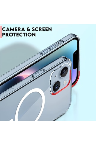 Apple Uyumlu iPhone 16 Şeffaf Mika Sararmaz Sert Magsafe Kılıf
