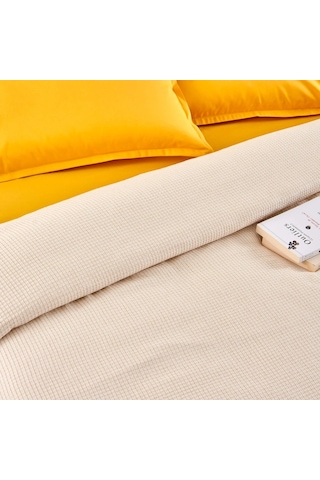 Taç Bamboo Dreams Private Pike Takımı Plain Sarı Çift Kişilik Sarı
